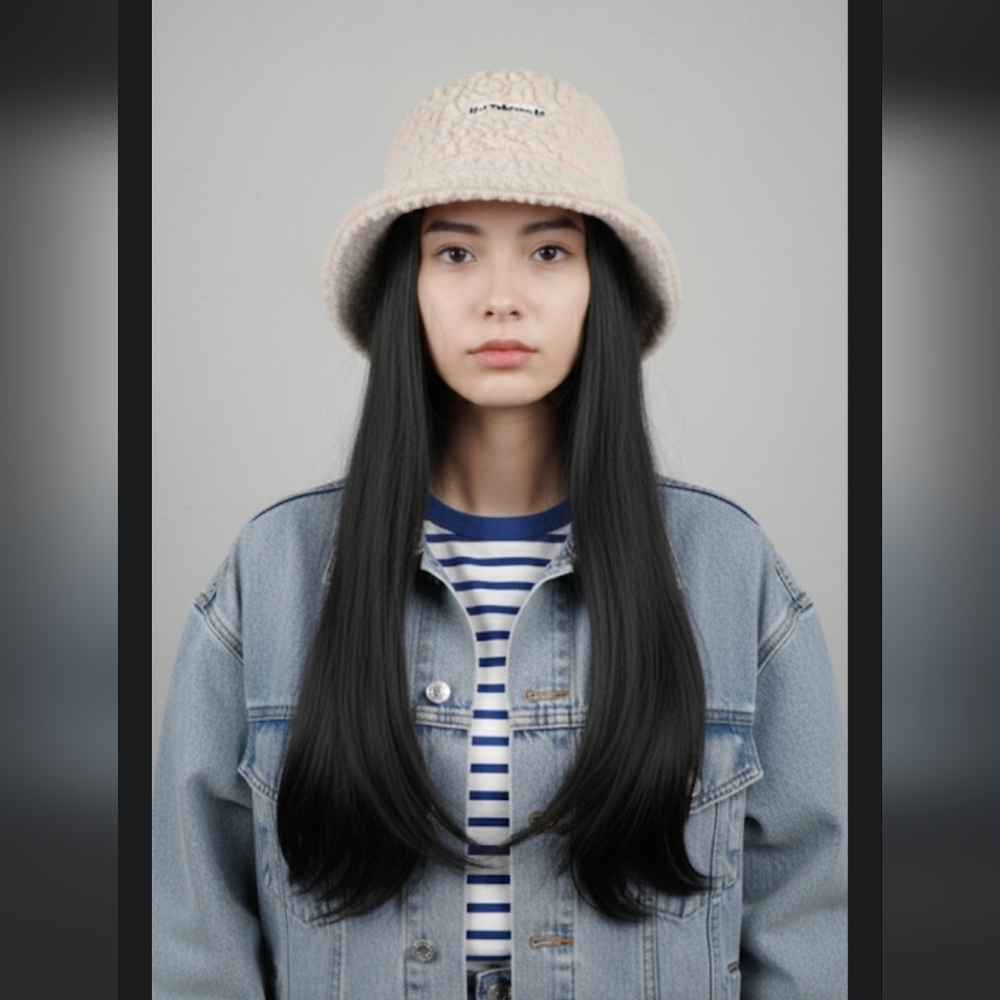 Bucket hat Wig